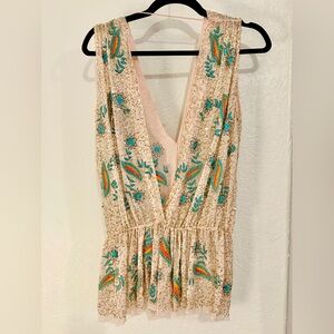 NWT Anthropologie Antik Batik Beaded tunic dress top